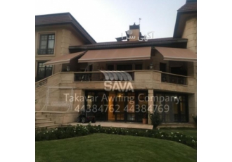 سایبان برقی وستی تولید کننده انواع سایبان بازویی زنجیری و سیم بکسلی