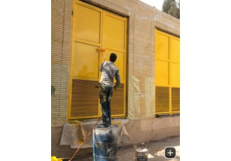 نقاش شاختمان جدید ترین رنگها وکاغذ وطرح کاغذ دیواری نقاشی ساختمان جدید
