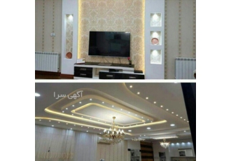 کنافکار تهران اجرا کلیه کارهای کناف و باکس و نورمخفی وسقف فلت و دیوار