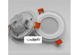 پنل دورشیشه ۹ وات شرکت تکنولایت تولیدکننده انواع پنل سقفی گارانتی 15