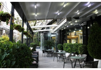 اجرای انواع سقف متحرک پارچه ای،سقف متحرک رستوران، کافه
