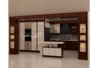 کابینت و کمد دیواری کابینت هایگلاس کابینت ام دی اف MDF کمد دیواری