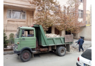 حمل نخاله حمل نخاله توزیع مصالح ماسه خاک اجاره بابکت