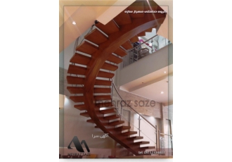 پله فلزی پله گرد مهرازسازه طراحی و اجرای تخصصی انواع پله گرد نرده