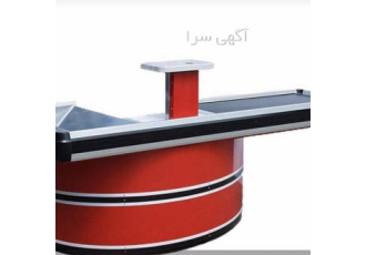 میز چک اوت دست دوم در حد نو در ماهدشت میز چک اوت نقاله دار در حد نو طول