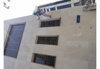 طراحی اجرا و تعمیرات نورپردازی نما ساختمان بدون داربست طراحی اجرا