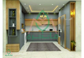 کابینت و دکوراسیون داخلی مانتره طراحی سه بعدی ژورنالی قبل از اجرا