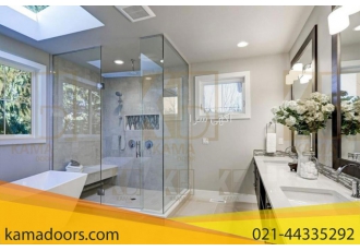 شیشه حمام کامادر با استفاده از شیشه حمام علاوه بر اینکه می توانید