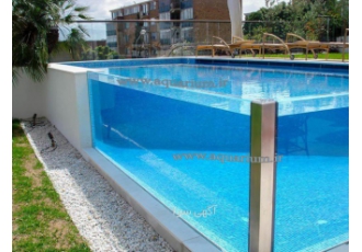 ساخت شیشه جکوزی شیشه استخر نرده شیشه ای استخر طراحی و ساخت دیوار