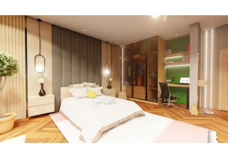 کاغذ دیواری پارکت کف پوش فضای شیک و دلنشین را با کاغذ دیواری و پارکت