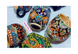 میناکاری روی سفال در کرمانشاه تولید انواع سفال میناکاری مصرفی و تزئینی