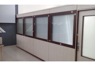 پارتیشن اداری در مشهد شرکت پینوس طراح و مجری سازه های چوب و ام دی اف