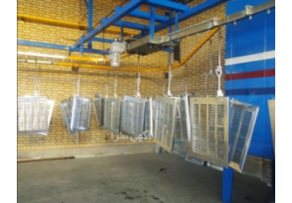 خدمات رنگ کوره ای الکترواستاتیک کانوایری قطعات فلزی 🎨 | تحویل فوری