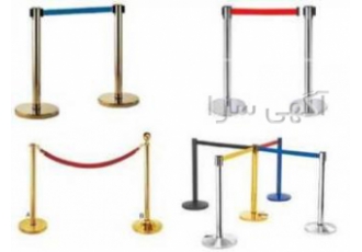 فروش پایه راهبند تشریفاتی مدل تسمه ای طنابی و کنفی از راهبند تشریفاتی