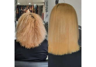 انجام صافی و احیای مو فقط با دریافت هزینه مواد انجام کار صافی و احیای