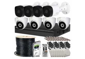 پک دوربین مداربسته داهوا هشت کانال Full HD 1 عدد دستگاه DVR داهوا مدل