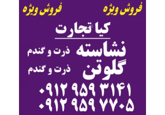 فروش نشاسته و گلوتن گندم شرکت تعاونی دام سبک خاتون کیا تجارت مهر فعالیت
