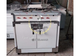 اجاق گاز فردار رستورانی اجاق چهار شعله با فر دمکن برنج تولید می شود