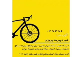 تعمیرکار سیار دوچرخه در محل خدمات تعمیرات فوری دوچرخه