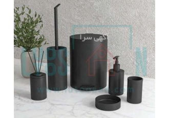 ست مدرن تزئینات حمام با رنگ مشکی مات ست مدرن تزئینات حمام با رنگ مشکی مات